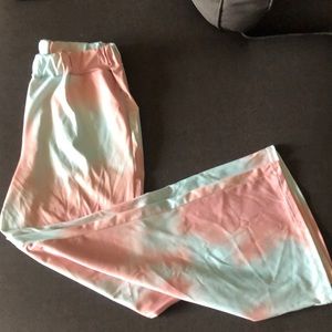 Tie Dye lounge pants with pockets and flared legs